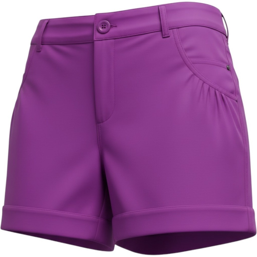 Nike Golf Dri-FIT Purple Performance Shorts Womens Large 4-Pocket Cuffed Golf